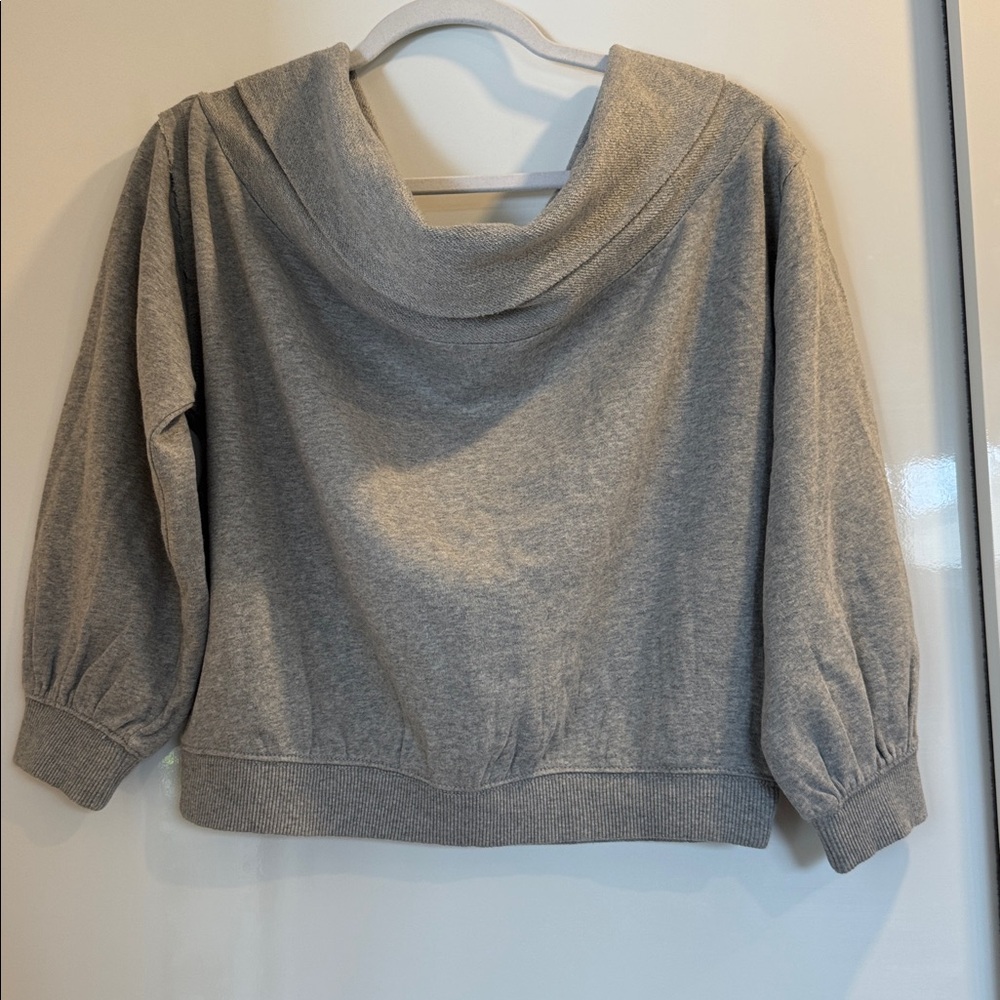 NWT Pilcro Long-Sleeve Slouchy Off-The-Shoulder Top - Picture 6 of 16